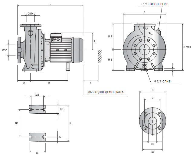 �������������� ������������ ������ FN4 50-125/03A 230/400 ���. 0000139854