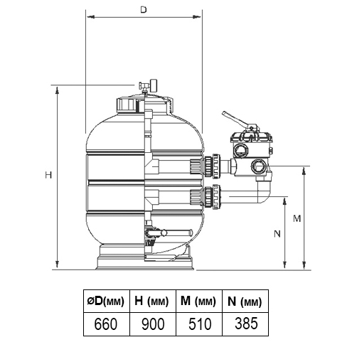 ������� ������� MILLENNIUM Ø 660 ��, 17 �3/�, � ������� ������������