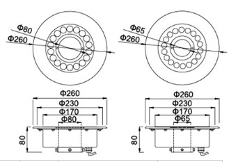 ����������� ������������ ��� ���������� �������� IP68 / 220AquaGMKH 6W / 9W
